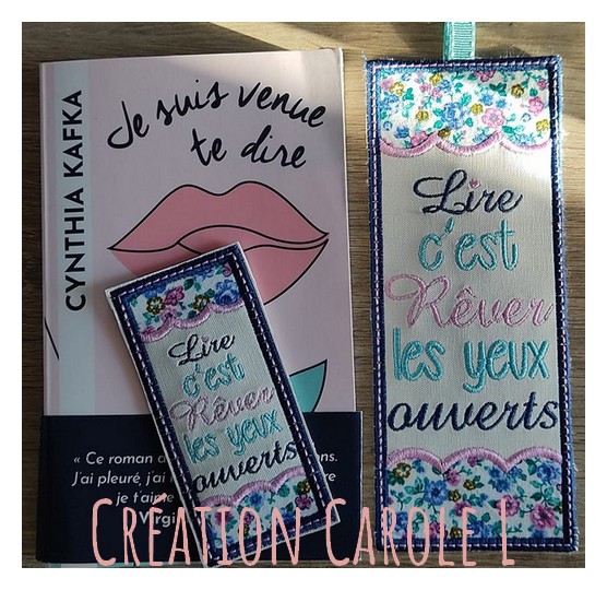 Motif de broderie machine marque page